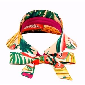 🆕 Perfect for a Fro, Puff or Ponytail! Sun Visor w/ Bow Tie Back (2 available!)